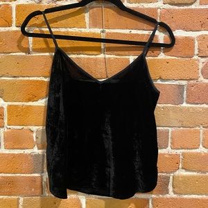 Aritzia Talula Black Velvet Cami
